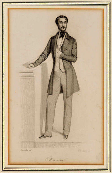 Giuseppe Mazzini (b. 1805 – d. 1872) Prominent Italian freemason, mafia member and politician